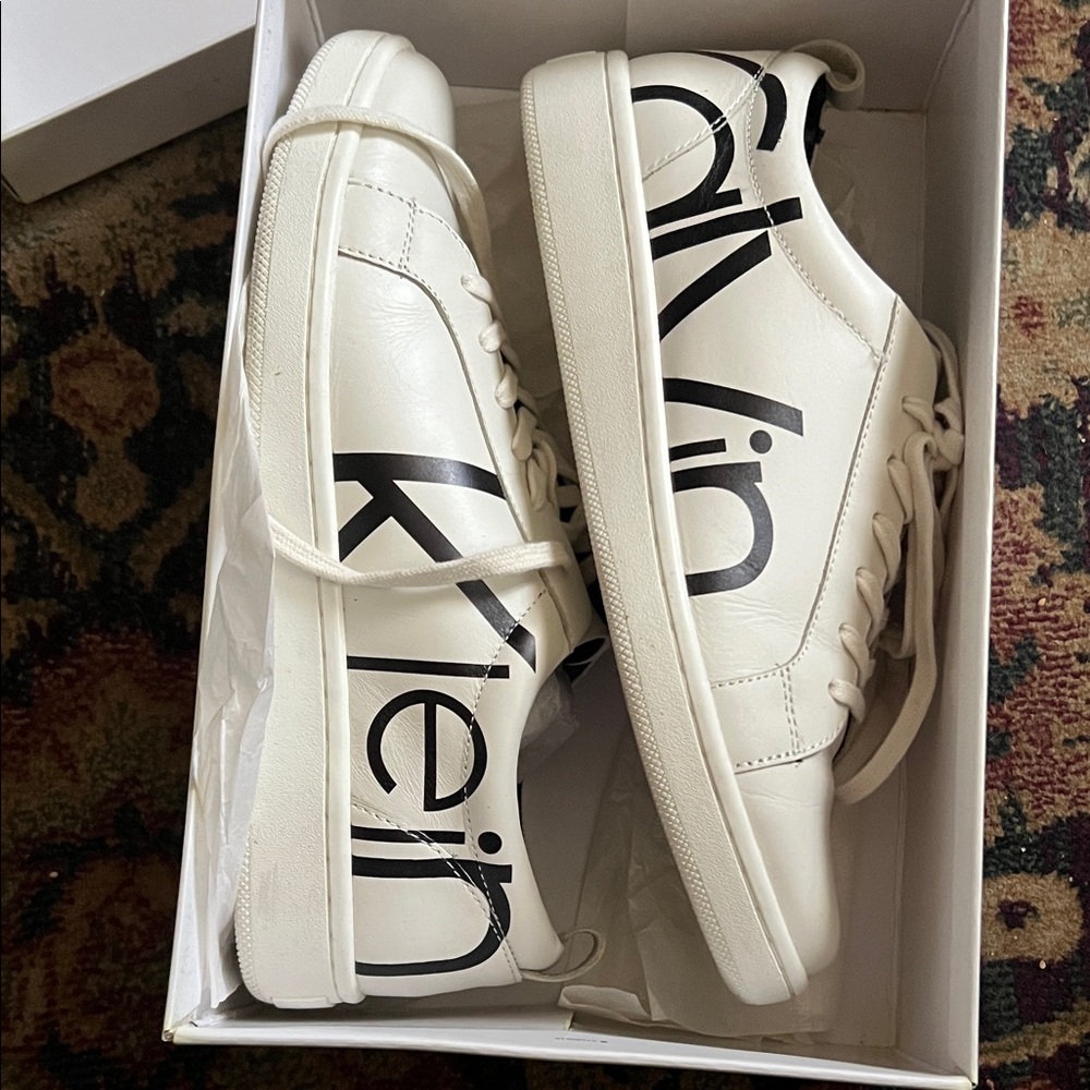 Calvin Klein Women’s Casual White Sneakers